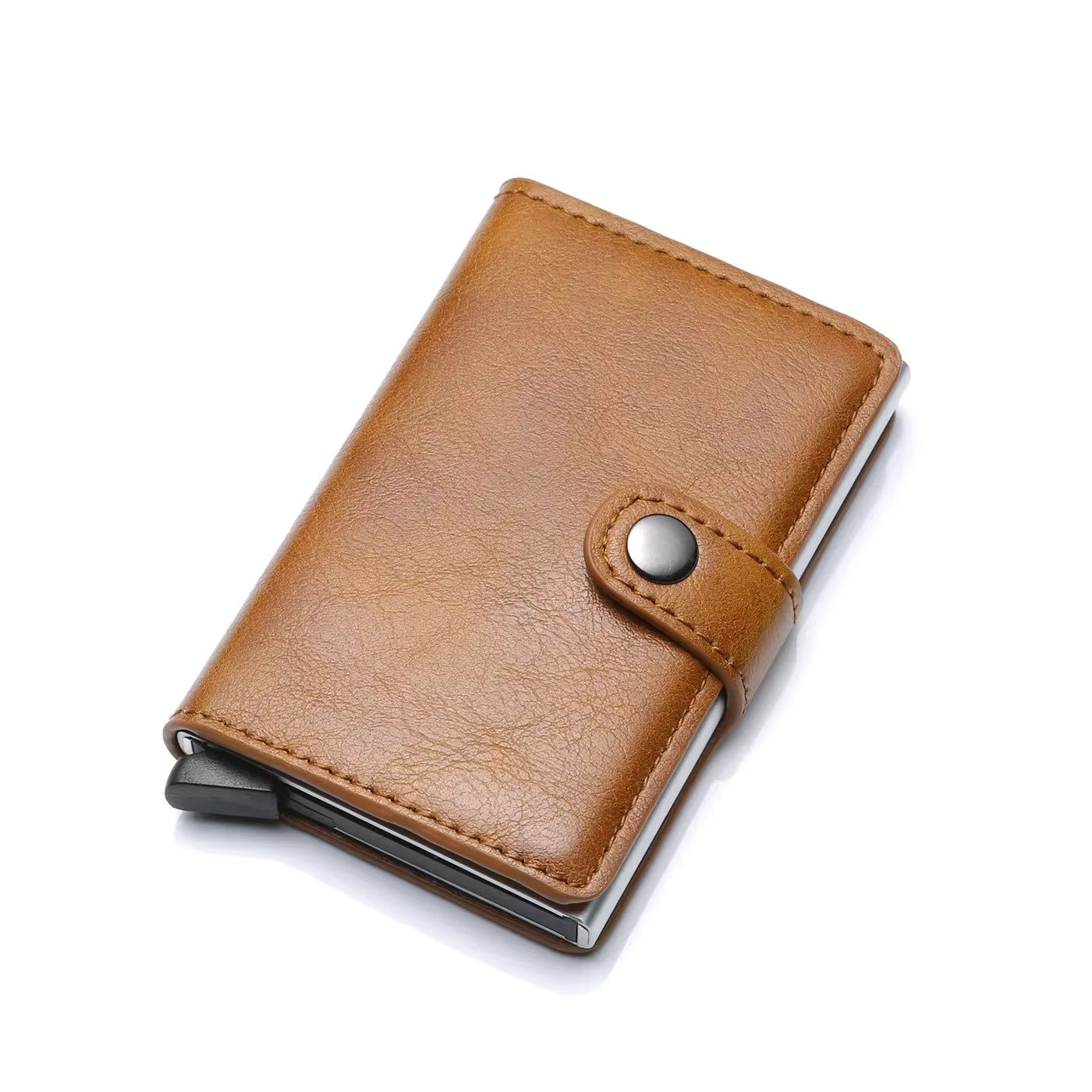 Rfid Visit Credit Card Holder Storage Luxury Small Smart Wallet Metal Business Cardholder Case Women Minimalist Walet for Men by AliShop