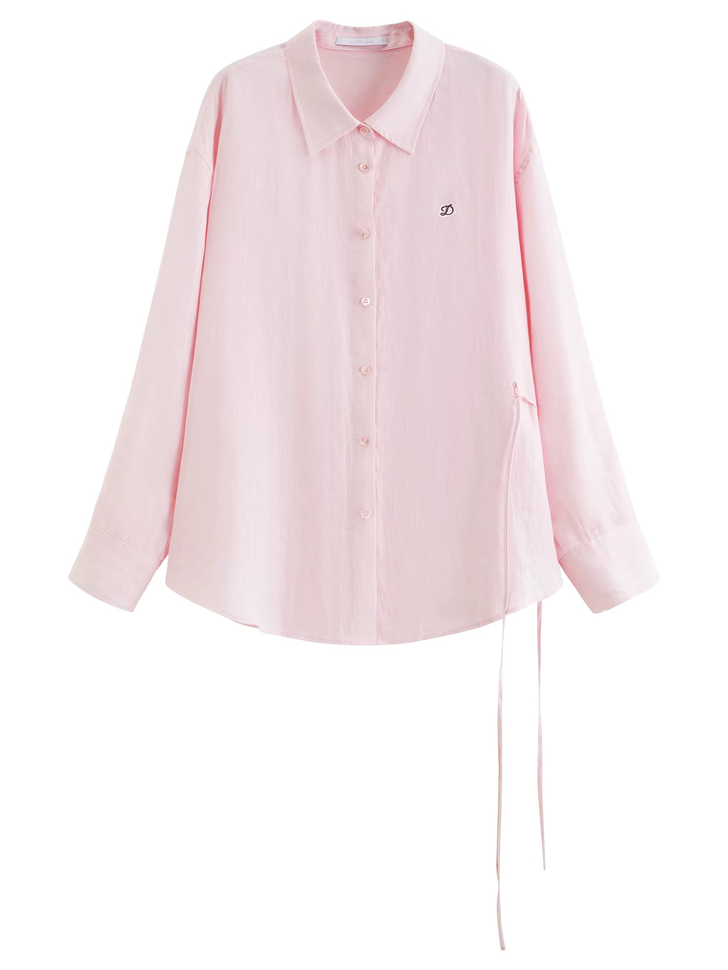 DUSHU 【Breathable Series】 Drop-Shoulder Multi-Color Linen Shirt New Summer Arrival Ramie Top Long Sleeve Leisure Sun-protection by AliShop
