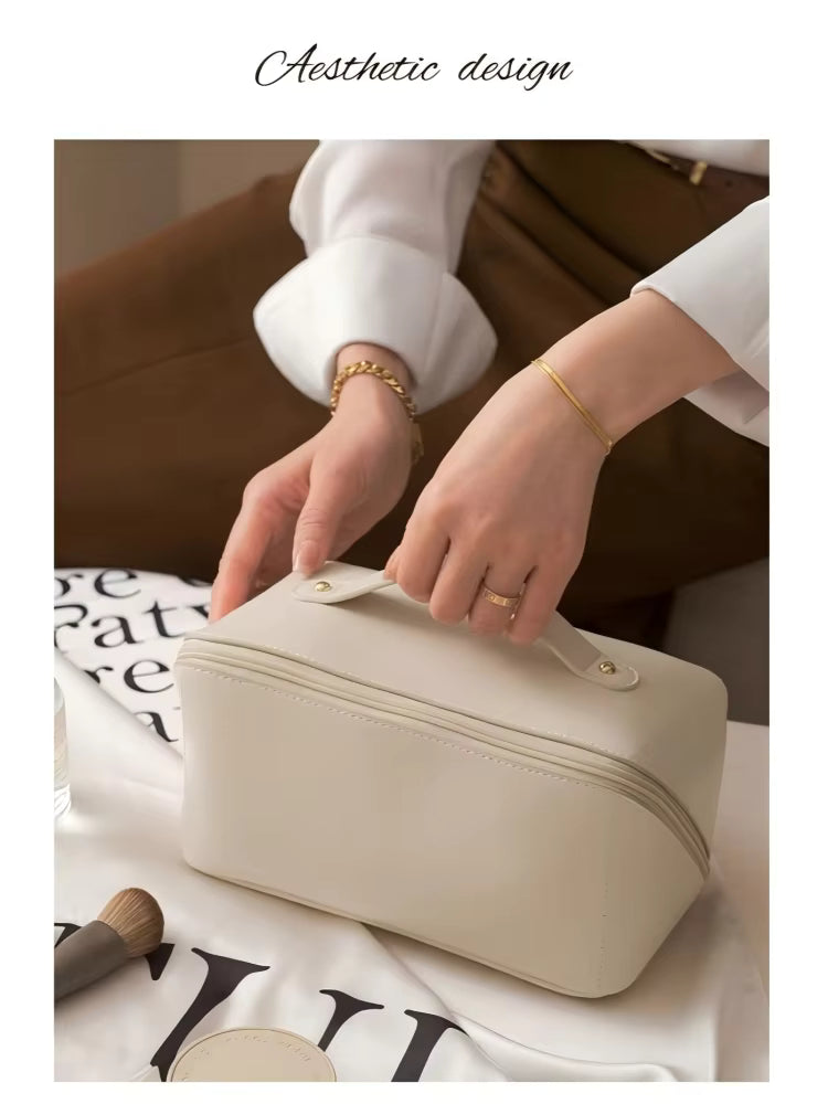 Homefish Organizer Female Toiletry Kit Bag MakeUp Case Storage Pouch Luxury Lady Box, Cosmetic Bag, Organizer Bag For Travel Zip by AliShop