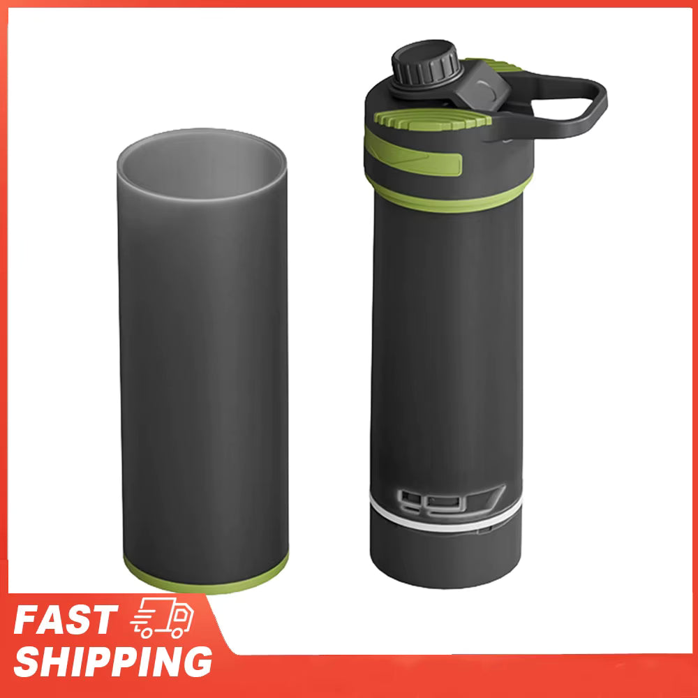 Portable Outdoor Water Purifier Hiking Camping and Travel Water Filter Bottle Clearly Filtered Water Bottle Ultra-Fine Filter by AliShop