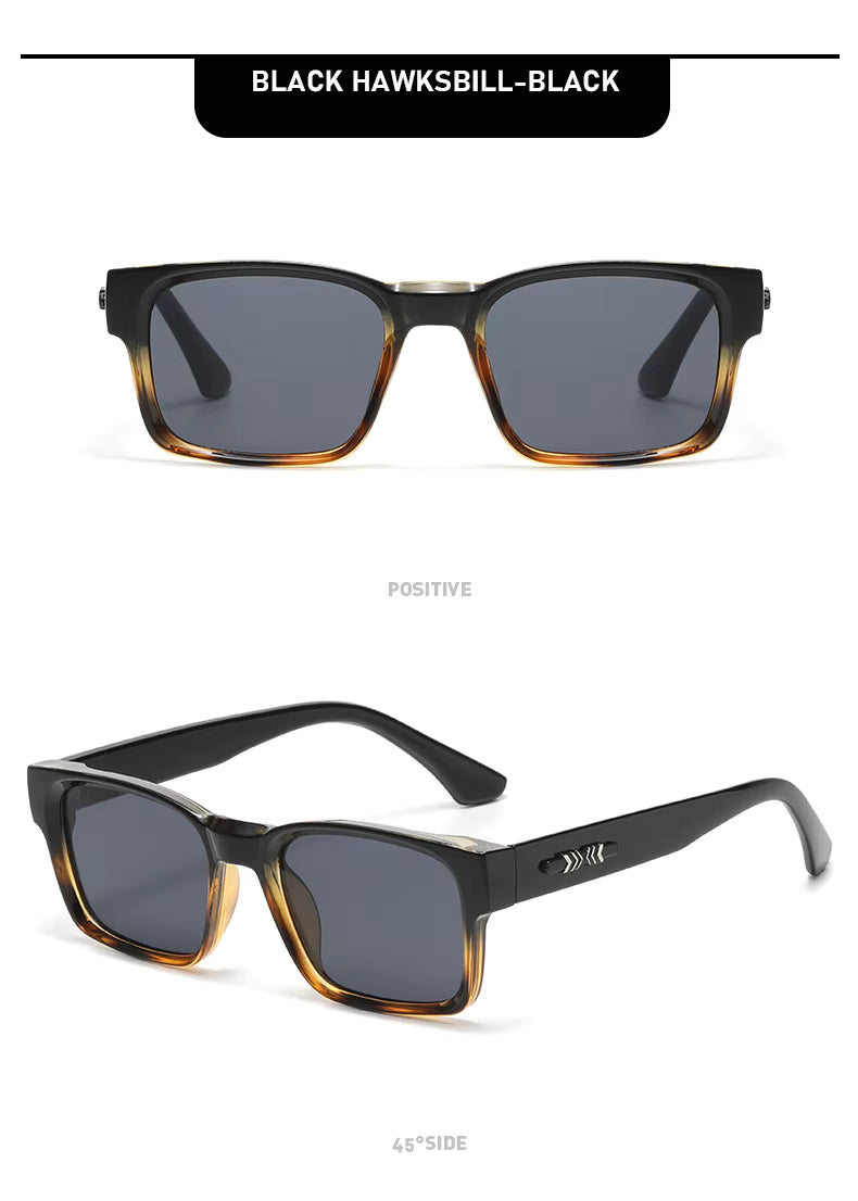 Light Luxury Square Sunglasses Minimalist Design Elegant Unisex Uv400 Protection Sun Glasses 9017 by AliShop