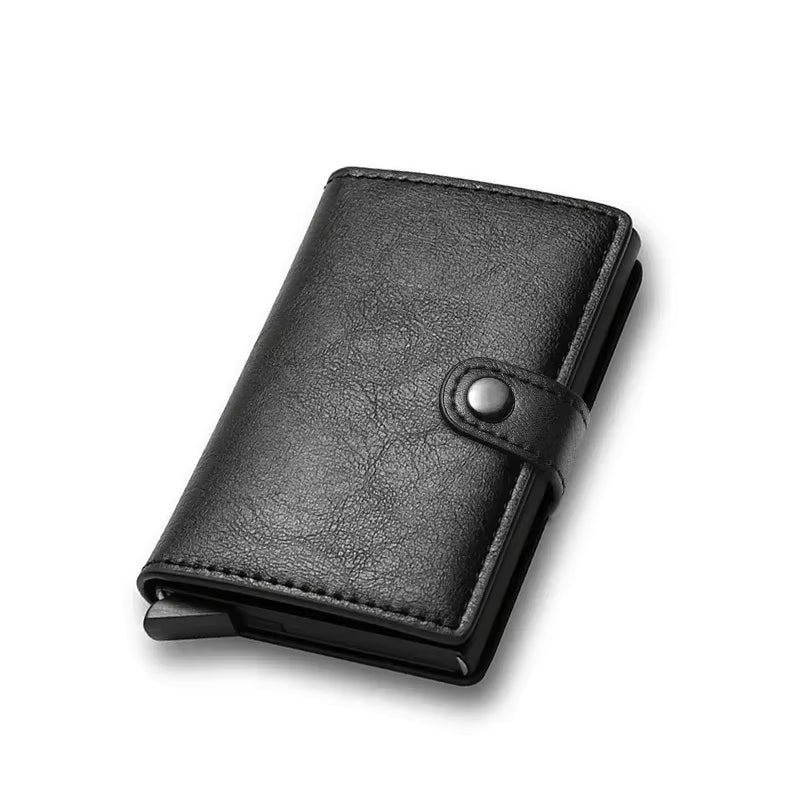 Rfid Visit Credit Card Holder Storage Luxury Small Smart Wallet Metal Business Cardholder Case Women Minimalist Walet for Men by AliShop
