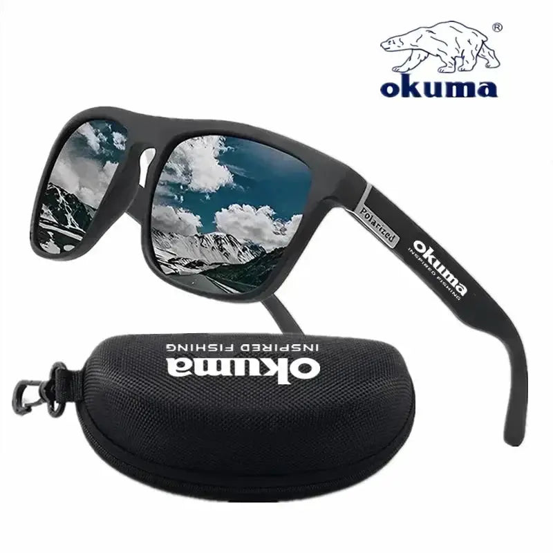 Okuma polarized sunglasses UV400 for men and women outdoor hunting, fishing, driving bicycles, sunglasses optional box by AliShop