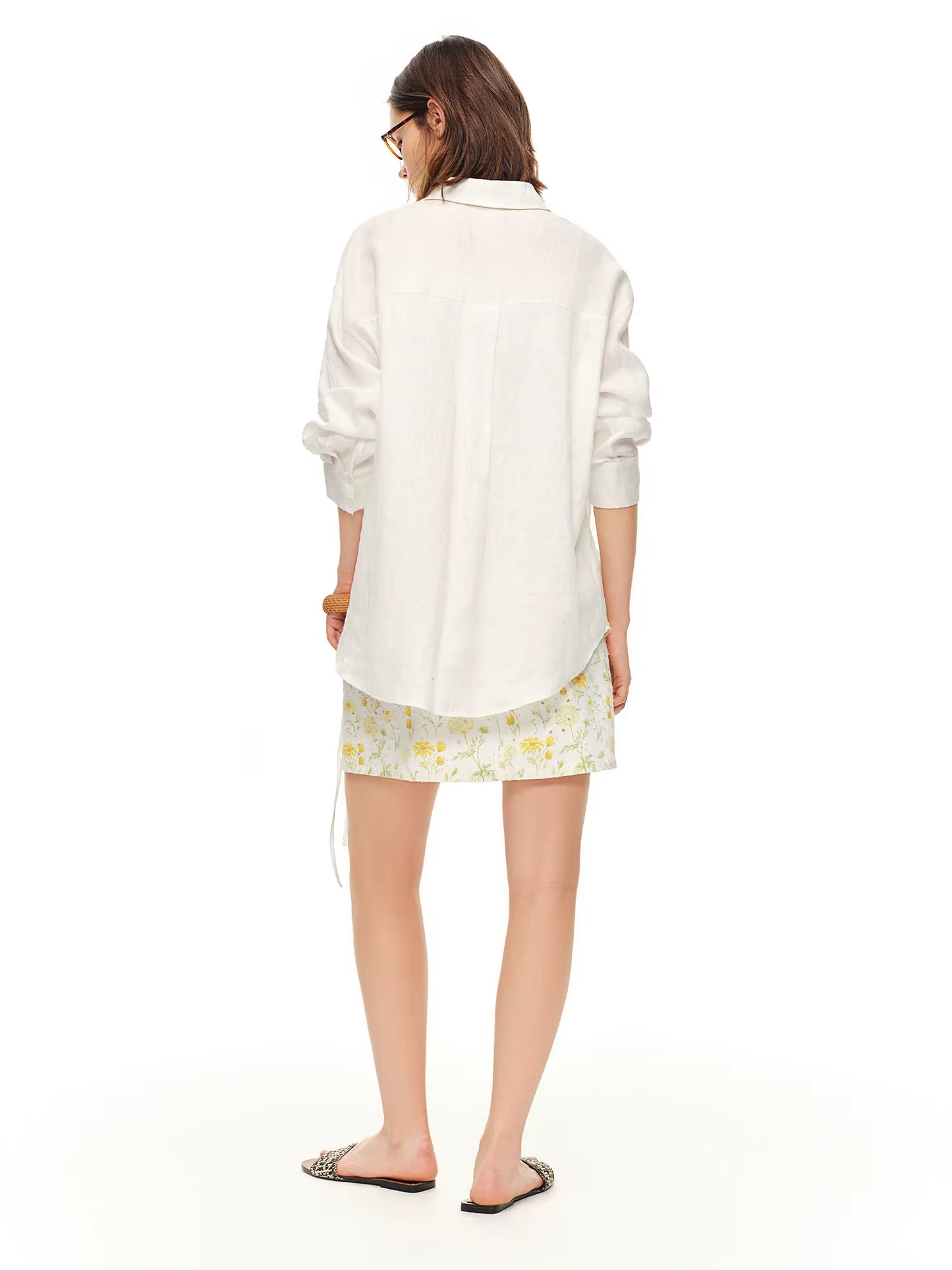 DUSHU 【Breathable Series】 Drop-Shoulder Multi-Color Linen Shirt New Summer Arrival Ramie Top Long Sleeve Leisure Sun-protection by AliShop