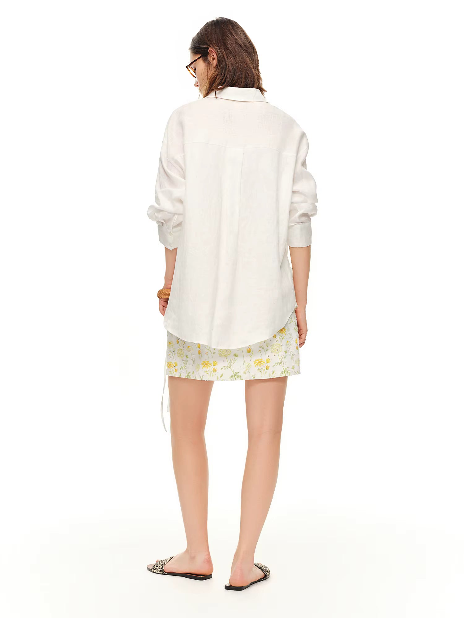 DUSHU 【Breathable Series】 Drop-Shoulder Multi-Color Linen Shirt New Summer Arrival Ramie Top Long Sleeve Leisure Sun-protection by AliShop
