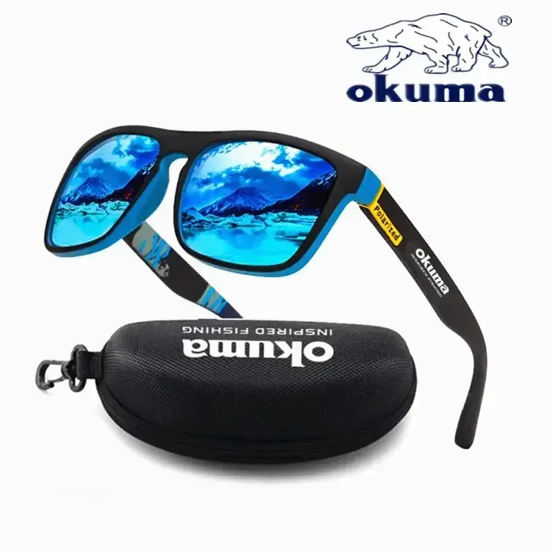 Okuma polarized sunglasses UV400 for men and women outdoor hunting, fishing, driving bicycles, sunglasses optional box by AliShop