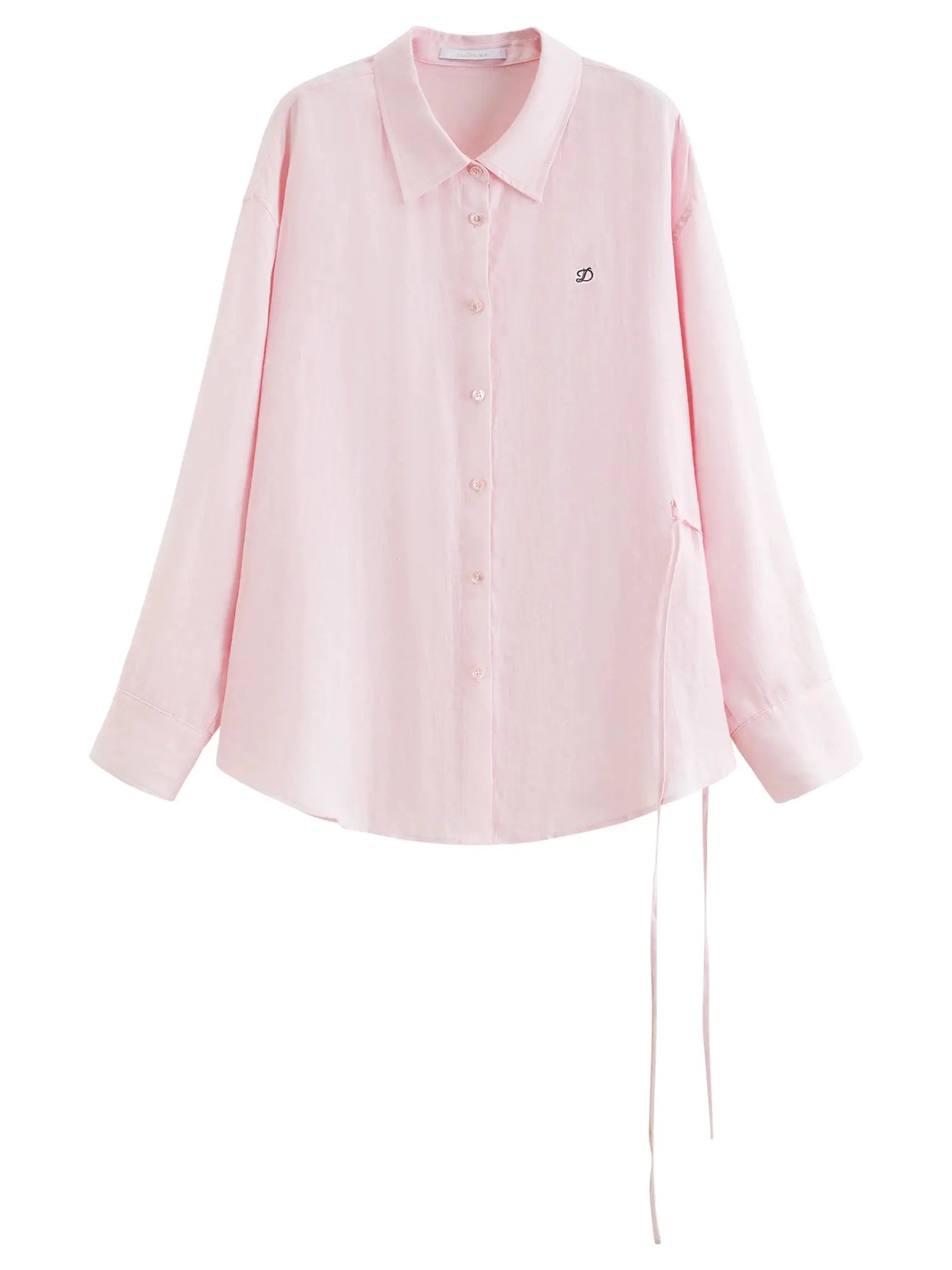 DUSHU 【Breathable Series】 Drop-Shoulder Multi-Color Linen Shirt New Summer Arrival Ramie Top Long Sleeve Leisure Sun-protection by AliShop