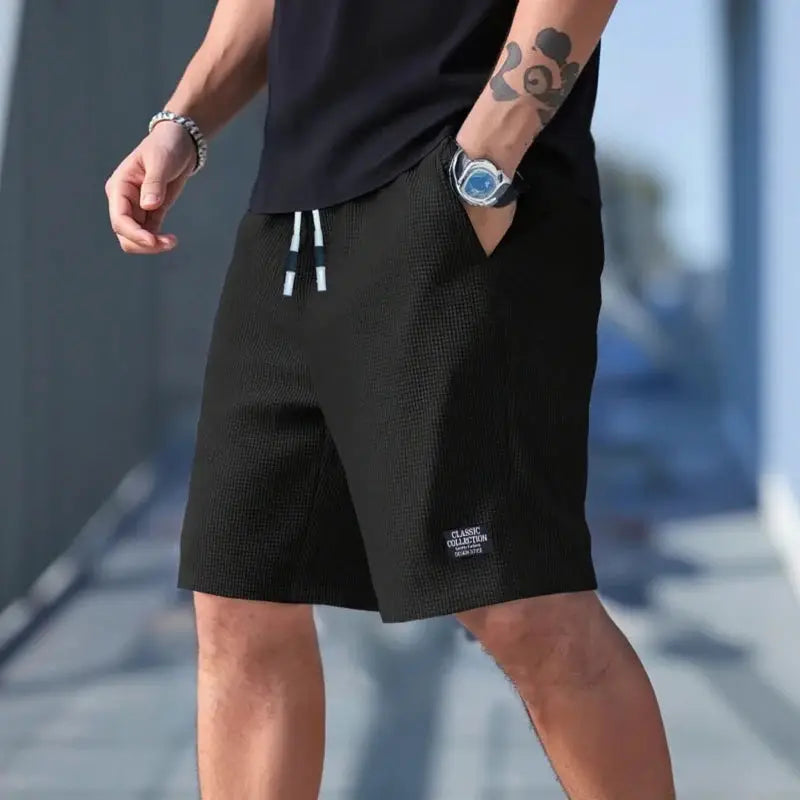Men's Shorts, Men's Casual Pants, Men's Beach Shorts, Men's Sports Shorts, New Fashion Textured Fabric, Breathable Pants, Suitable for Both Daily Casual Wear and Sports by AliShop