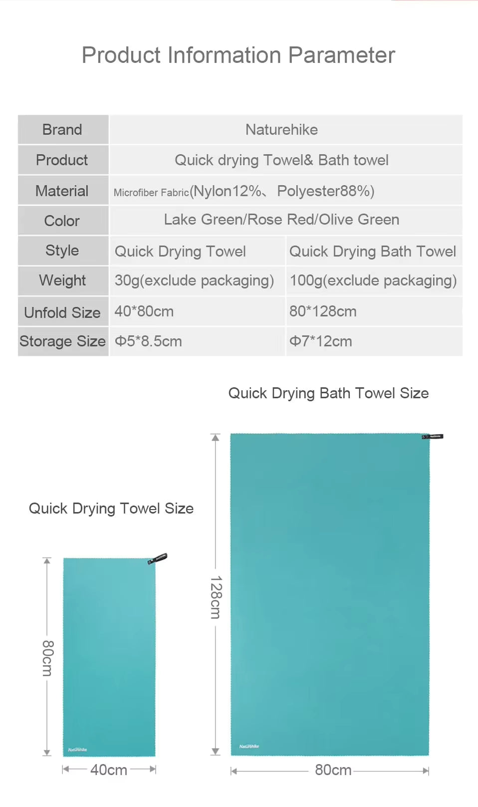 Naturehike 2025 Quick Dry Beach Towel Waterproof Breathable Ultralight Bath Towel Outdoor Hiking Gym Sports Absorbent Towel by AliShop