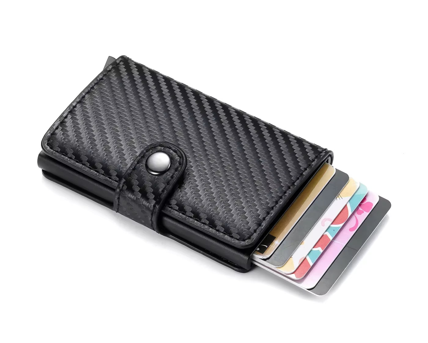 Rfid Visit Credit Card Holder Storage Luxury Small Smart Wallet Metal Business Cardholder Case Women Minimalist Walet for Men by AliShop