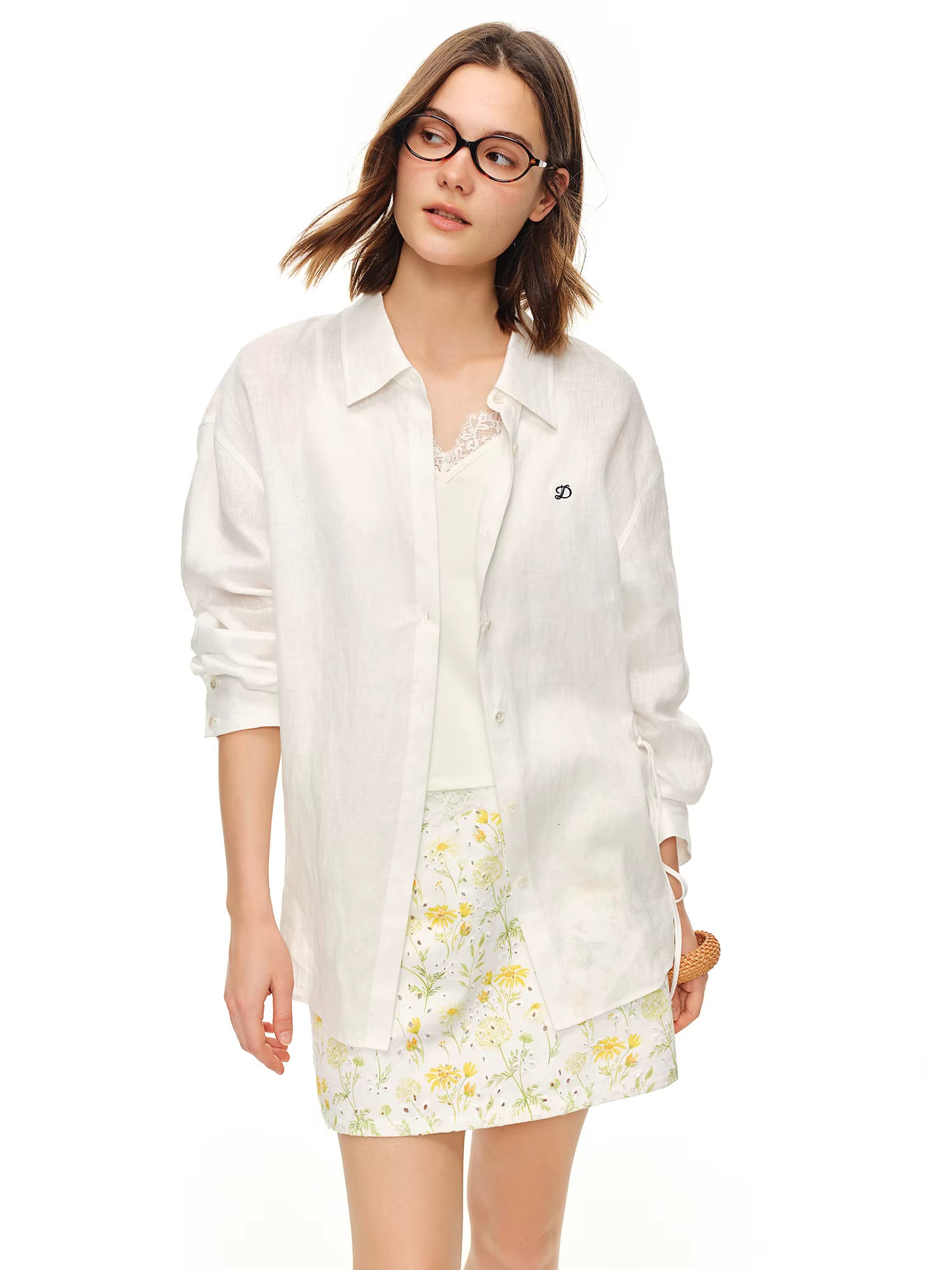 DUSHU 【Breathable Series】 Drop-Shoulder Multi-Color Linen Shirt New Summer Arrival Ramie Top Long Sleeve Leisure Sun-protection by AliShop