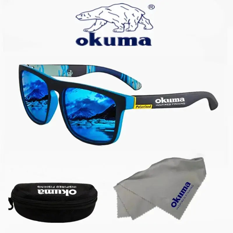 Okuma polarized sunglasses UV400 for men and women outdoor hunting, fishing, driving bicycles, sunglasses optional box by AliShop