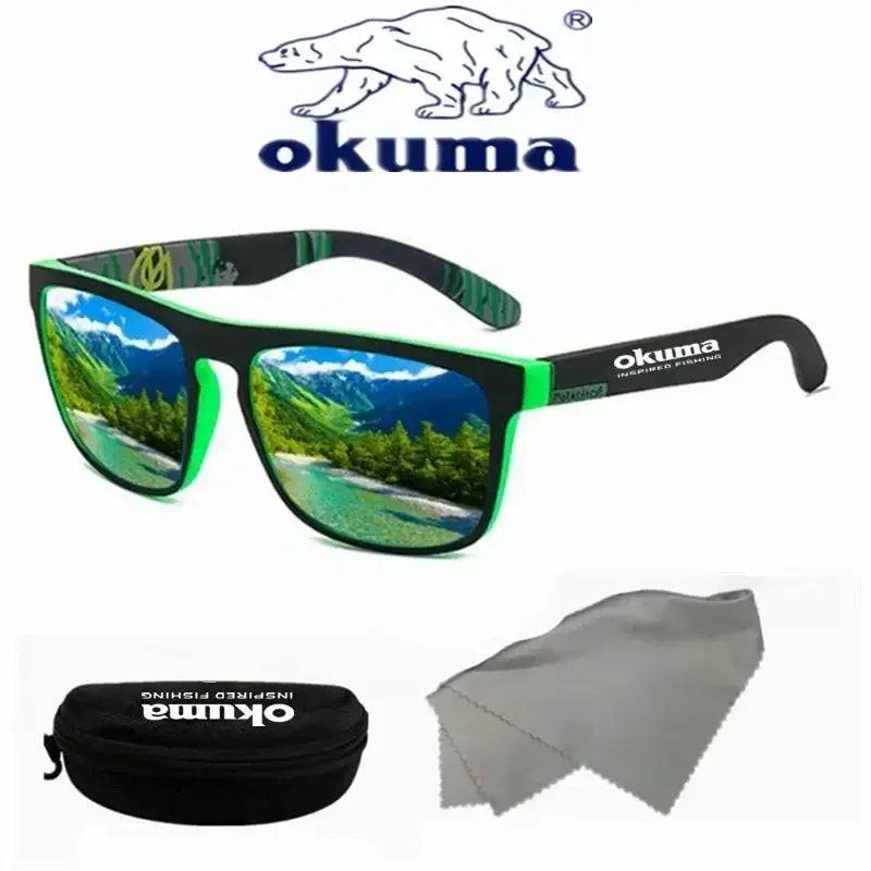 Okuma polarized sunglasses UV400 for men and women outdoor hunting, fishing, driving bicycles, sunglasses optional box by AliShop
