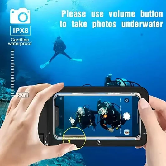 Floating Waterproof Swimming Bag Phone Case & Strap For iPhone 11 12 13 14 15 Pro Max Samsung S23 S22 Xiaomi Huawei Cover by AliShop