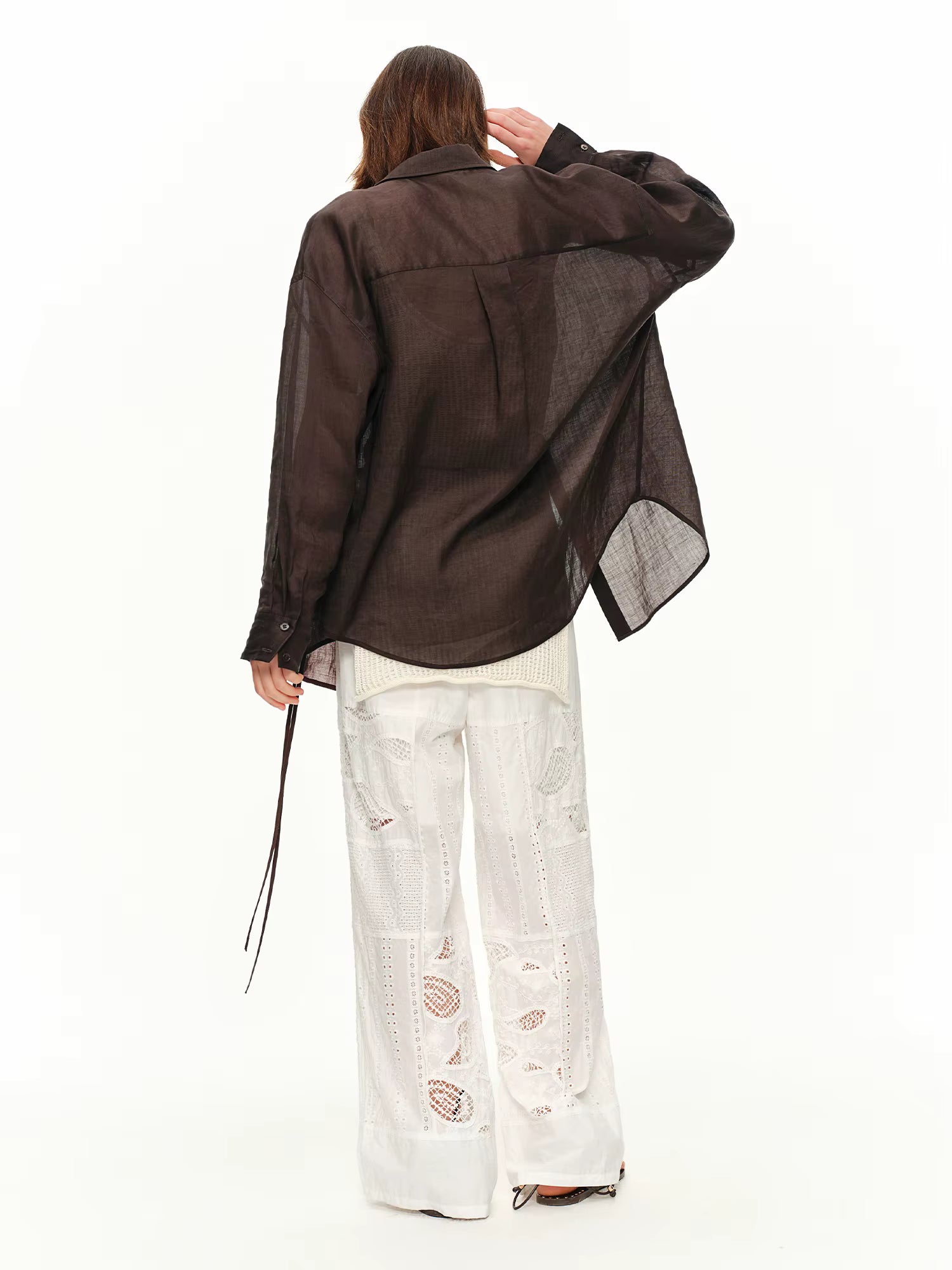 DUSHU 【Breathable Series】 Drop-Shoulder Multi-Color Linen Shirt New Summer Arrival Ramie Top Long Sleeve Leisure Sun-protection by AliShop