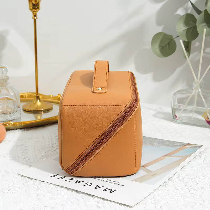 Homefish Organizer Female Toiletry Kit Bag MakeUp Case Storage Pouch Luxury Lady Box, Cosmetic Bag, Organizer Bag For Travel Zip by AliShop