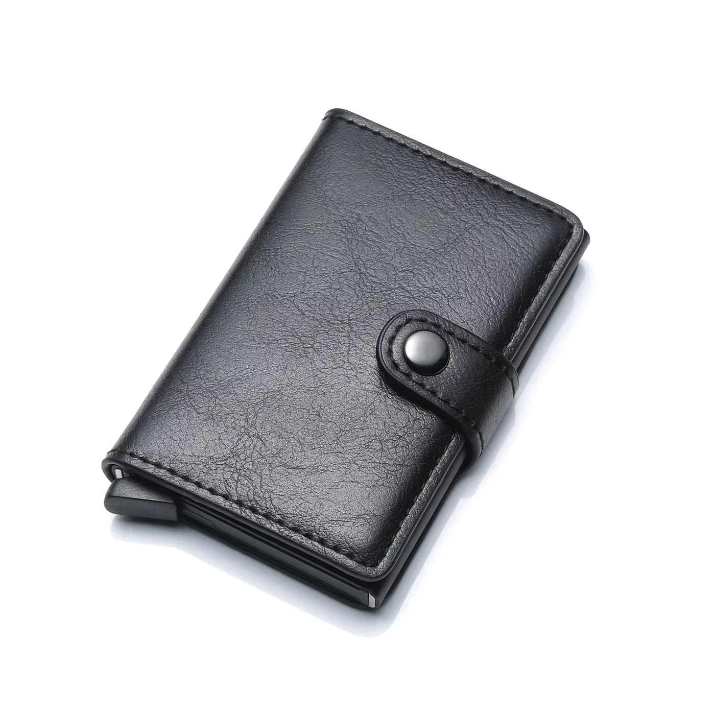 Rfid Visit Credit Card Holder Storage Luxury Small Smart Wallet Metal Business Cardholder Case Women Minimalist Walet for Men by AliShop