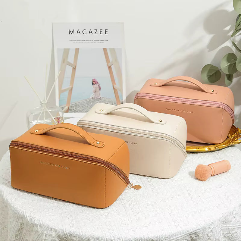 Homefish Organizer Female Toiletry Kit Bag MakeUp Case Storage Pouch Luxury Lady Box, Cosmetic Bag, Organizer Bag For Travel Zip by AliShop