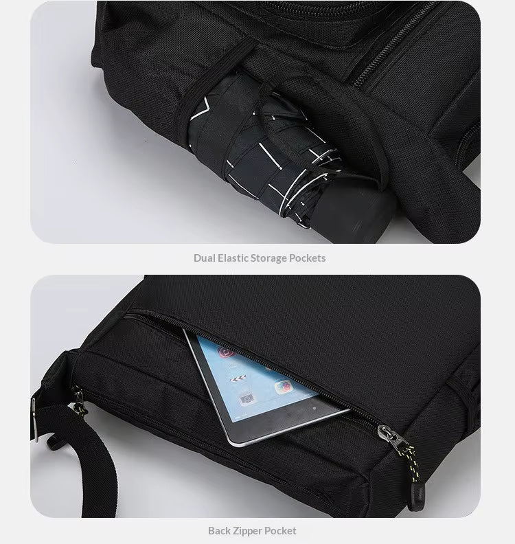 Design Oxford Shoulder Bag Large Capacity Men's Casual Multi-layer Pocket Fashion Single Shoulder Crossbody Luxury Messenger Bag by AliShop