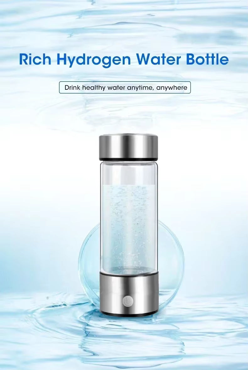 Hydrogen-Rich Water Cup Electric Hydrogen Rich Water Generator Bottle Titanium Quality Filter Portable Antioxidant Lonizer 420ml by AliShop