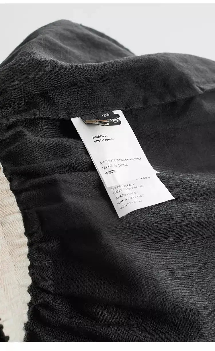 21 Count Ramie Elastic Waist Plus Size Casual Pants Loose Linen Women's Trousers 2026 Spring/Summer Women's Fashion by AliShop