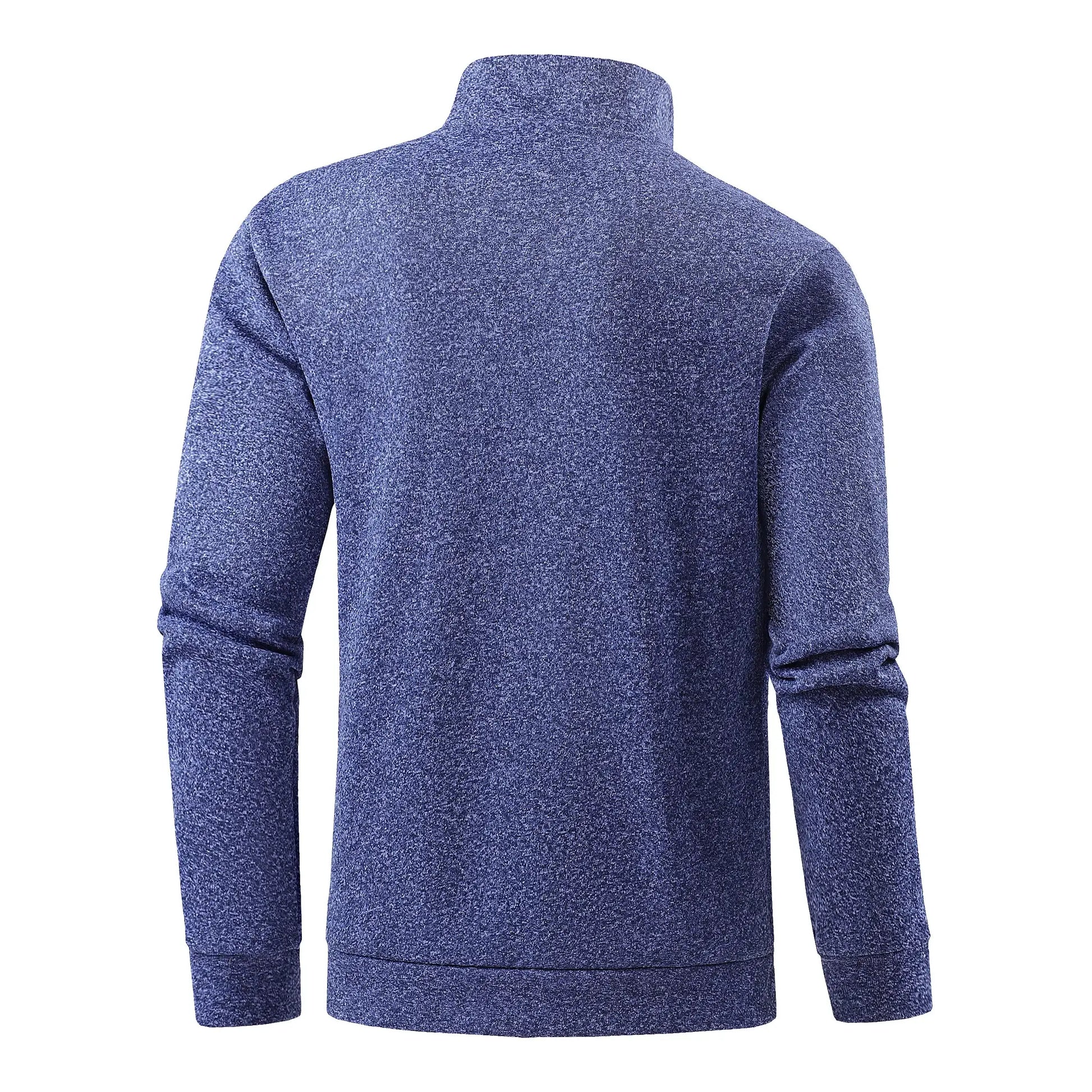 Autumn men's half-zip sweatshirts, long-sleeved solid color pullovers, turtlenecks, streetwear, winter warm jackets, sports coat by AliShop