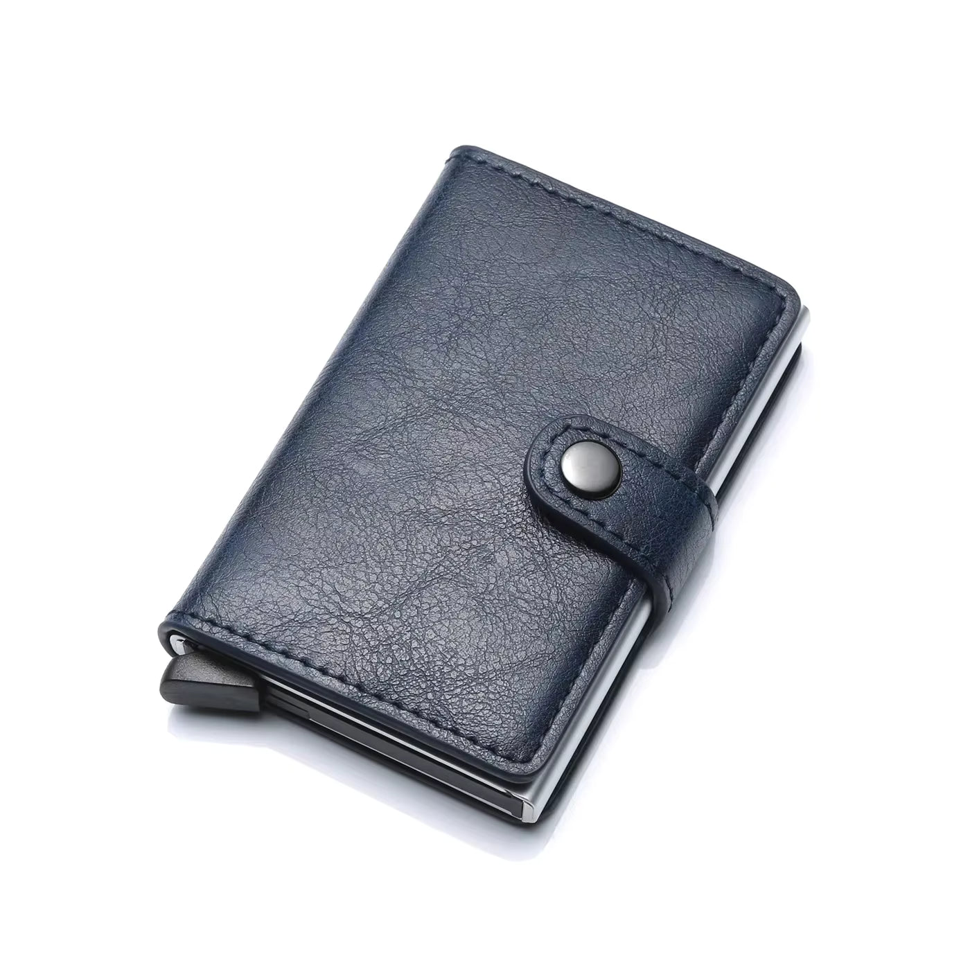 Rfid Visit Credit Card Holder Storage Luxury Small Smart Wallet Metal Business Cardholder Case Women Minimalist Walet for Men by AliShop