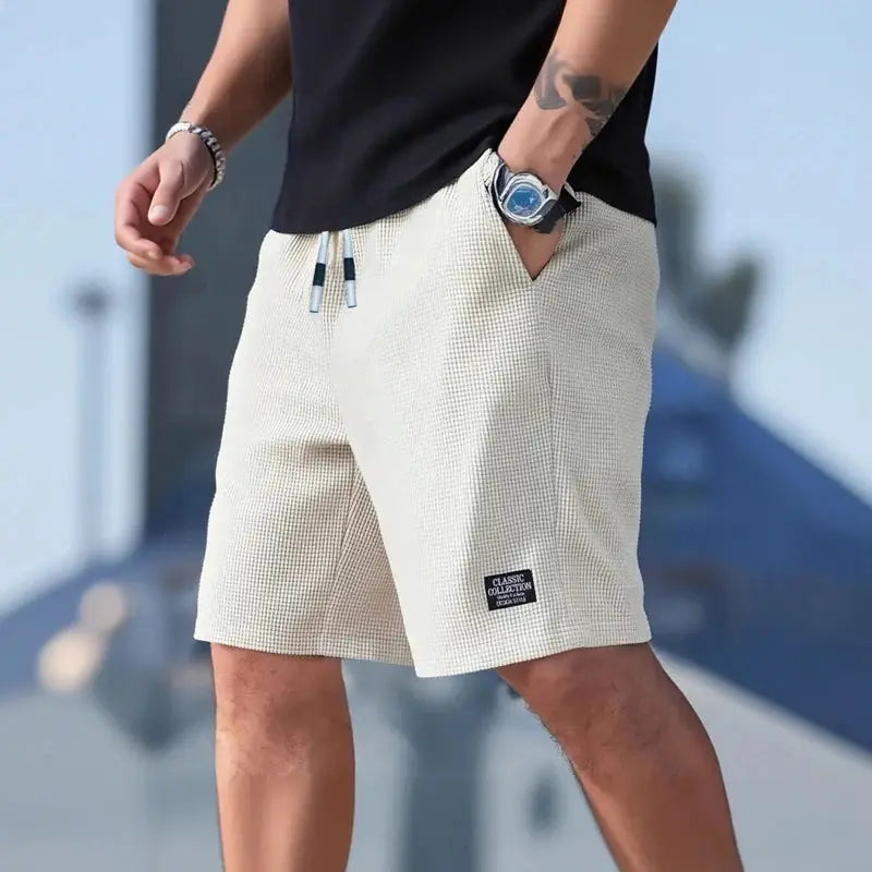 Men's Shorts, Men's Casual Pants, Men's Beach Shorts, Men's Sports Shorts, New Fashion Textured Fabric, Breathable Pants, Suitable for Both Daily Casual Wear and Sports by AliShop