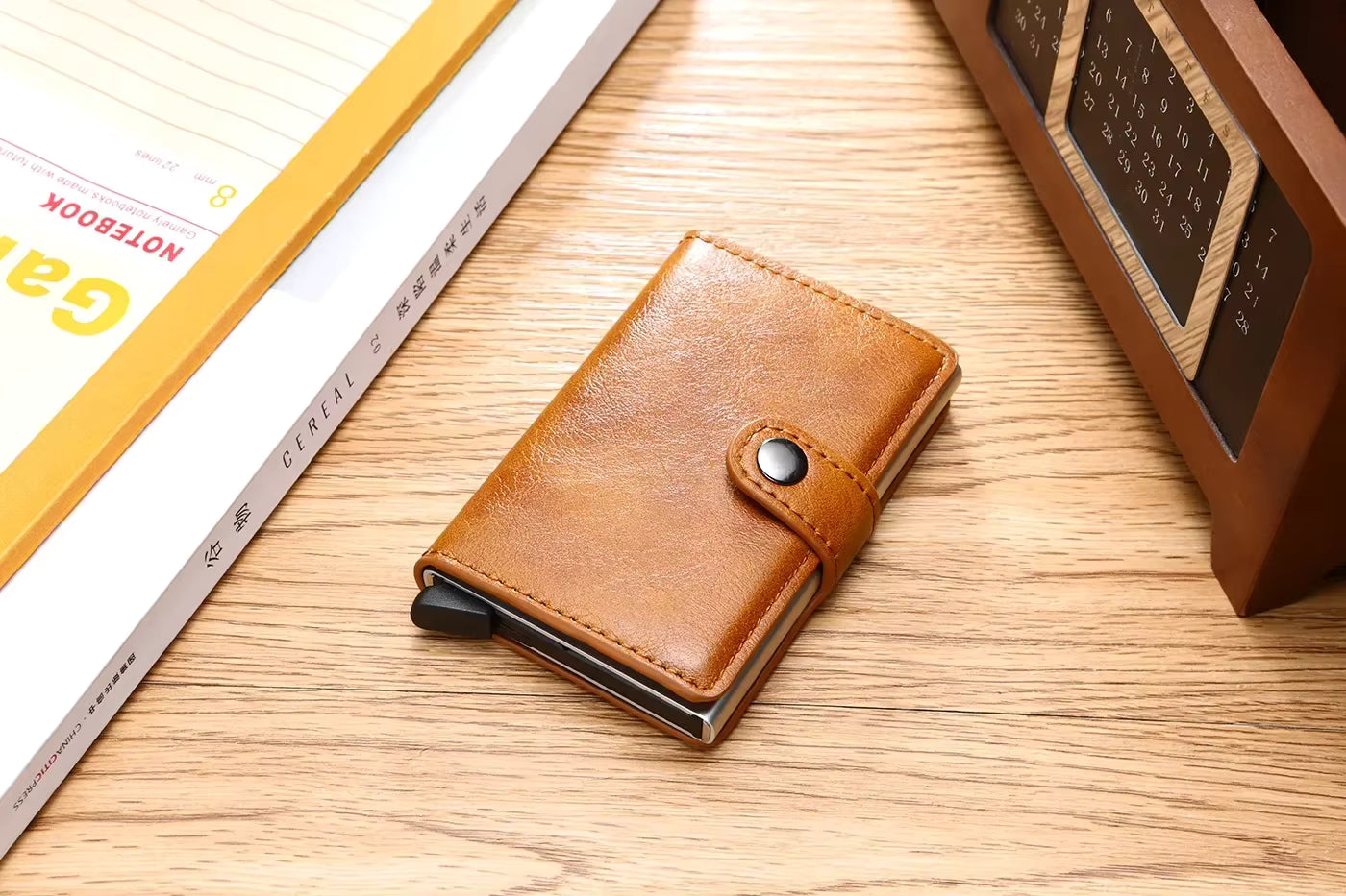 Rfid Visit Credit Card Holder Storage Luxury Small Smart Wallet Metal Business Cardholder Case Women Minimalist Walet for Men by AliShop