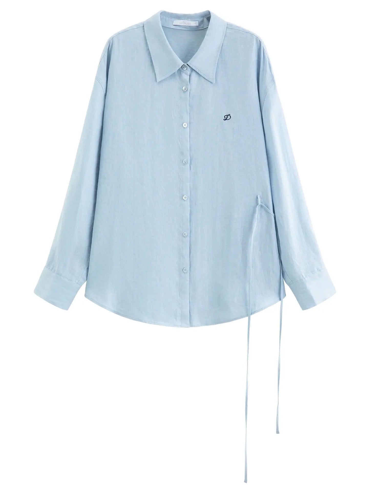 DUSHU 【Breathable Series】 Drop-Shoulder Multi-Color Linen Shirt New Summer Arrival Ramie Top Long Sleeve Leisure Sun-protection by AliShop