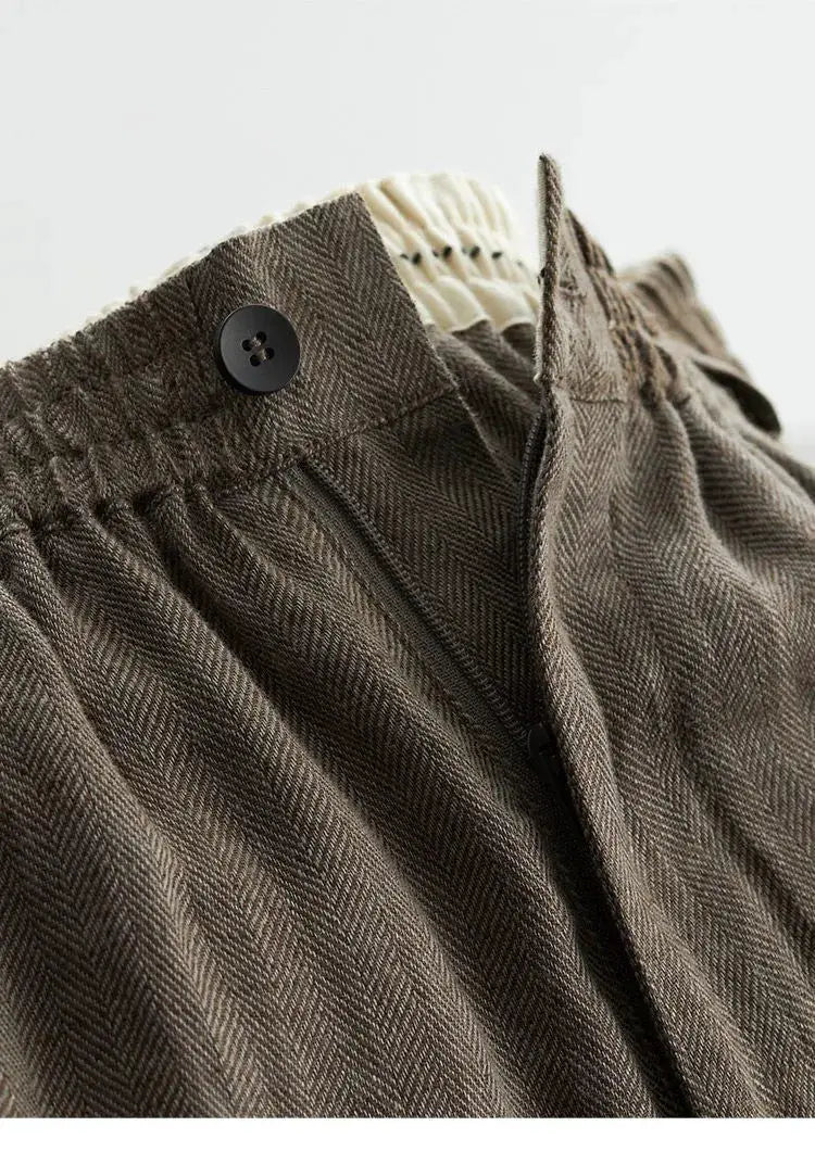 21 Count Ramie Elastic Waist Plus Size Casual Pants Loose Linen Women's Trousers 2026 Spring/Summer Women's Fashion by AliShop