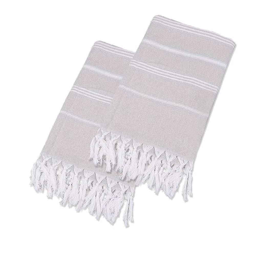 Thin 100X180cm Turkish Beach Towel Oversized Sand Free Tassel Quick Dry Swim Extra Large Light Travel for Adults Gifts Accessories by AliShop