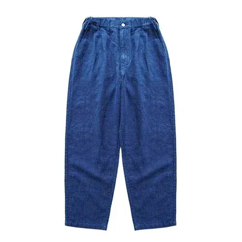 Sauce Zhan Men Pants Ramie Pants Men Summer Breathable Casual Pants Ankle-length Loose Fit Taper Leg by AliShop