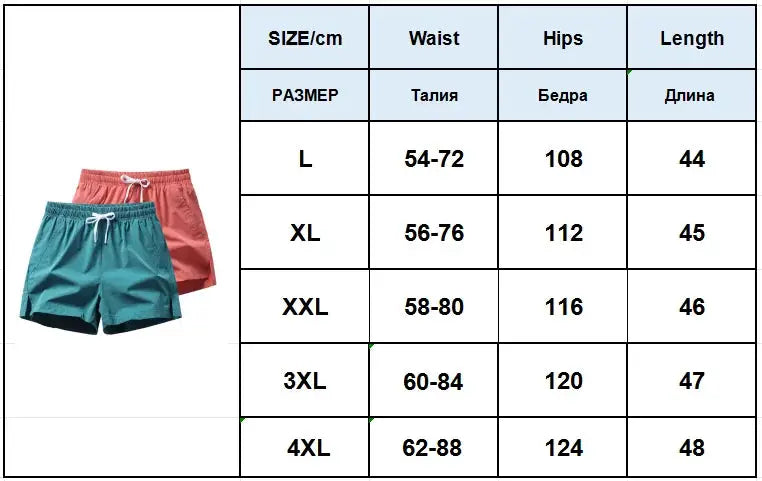 Men 2025 New Summer Beach New Models Solid Color Fashion Leisure Comfortable Elastic Waist Double Pockets Cool Sports Shorts by AliShop