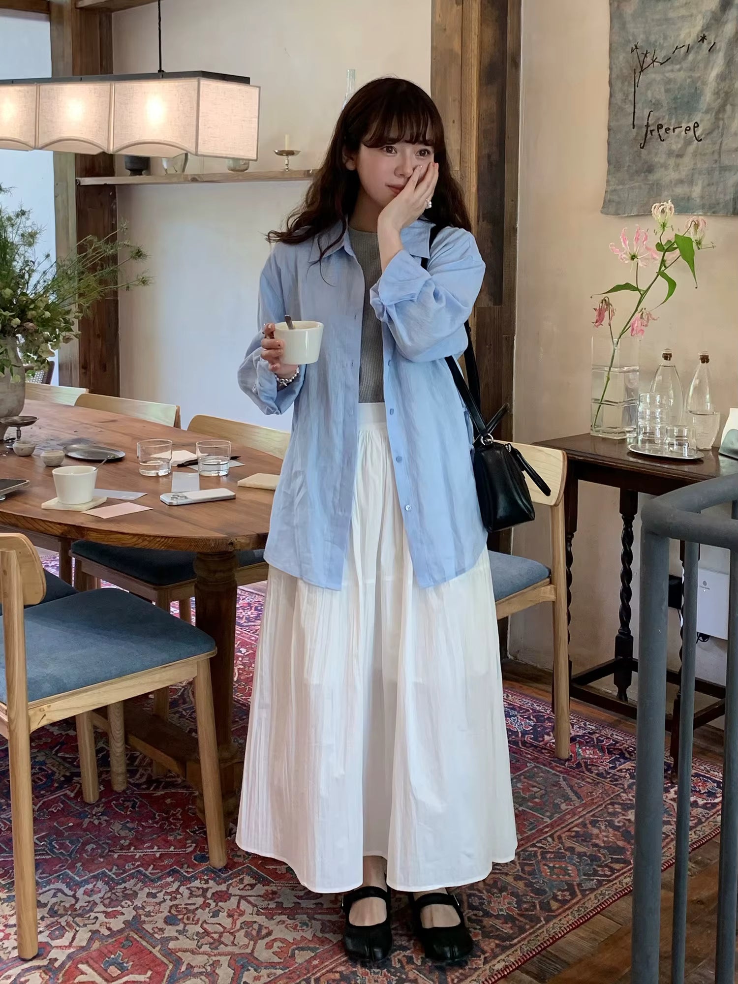 DUSHU 【Breathable Series】 Drop-Shoulder Multi-Color Linen Shirt New Summer Arrival Ramie Top Long Sleeve Leisure Sun-protection by AliShop