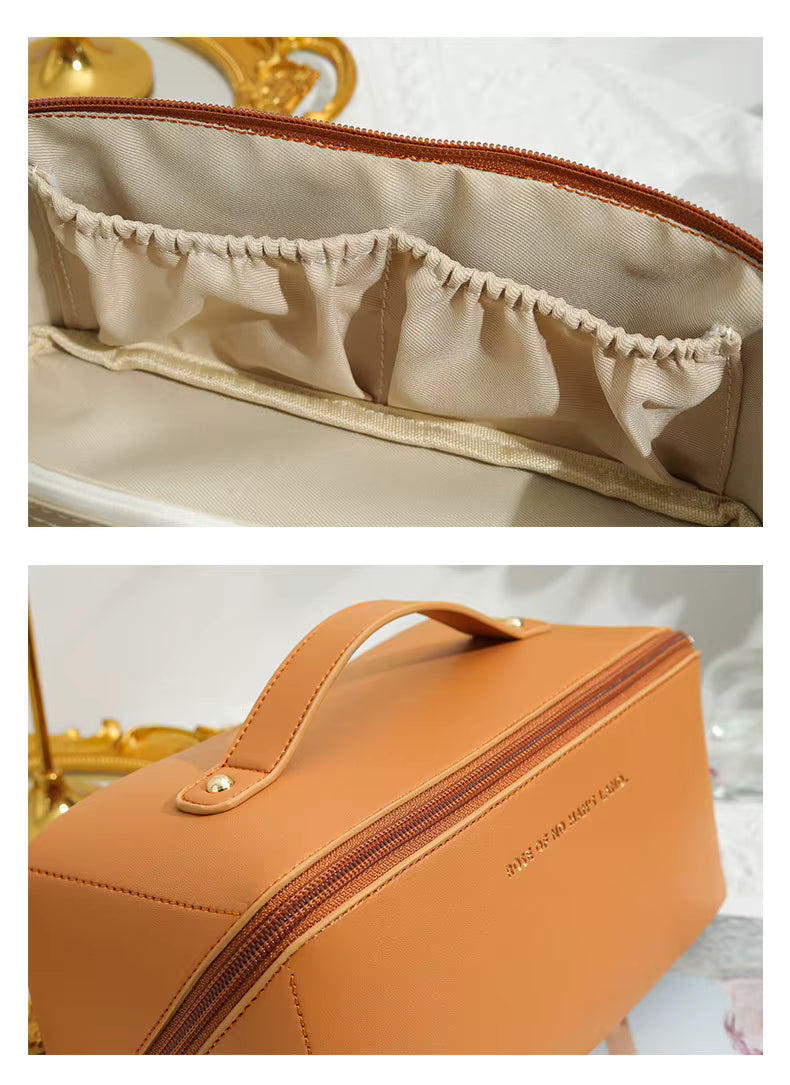 Homefish Organizer Female Toiletry Kit Bag MakeUp Case Storage Pouch Luxury Lady Box, Cosmetic Bag, Organizer Bag For Travel Zip by AliShop