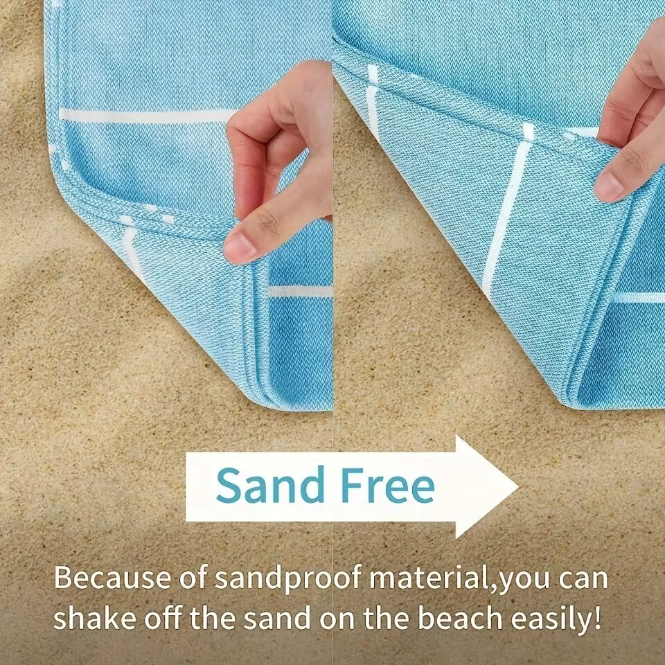 Thin 100X180cm Turkish Beach Towel Oversized Sand Free Tassel Quick Dry Swim Extra Large Light Travel for Adults Gifts Accessories by AliShop