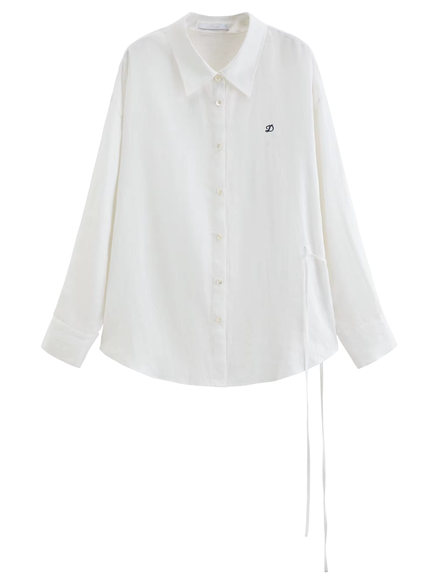 DUSHU 【Breathable Series】 Drop-Shoulder Multi-Color Linen Shirt New Summer Arrival Ramie Top Long Sleeve Leisure Sun-protection by AliShop