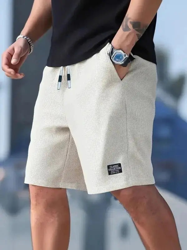 Men's Shorts, Men's Casual Pants, Men's Beach Shorts, Men's Sports Shorts, New Fashion Textured Fabric, Breathable Pants, Suitable for Both Daily Casual Wear and Sports by AliShop