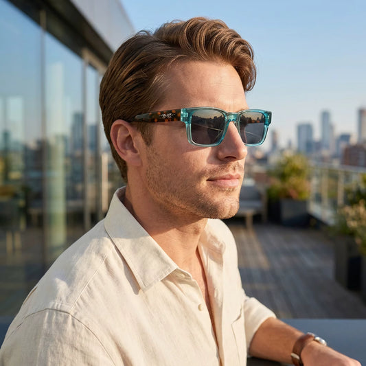 Light Luxury Square Sunglasses Minimalist Design Elegant Unisex Uv400 Protection Sun Glasses 9017 by AliShop