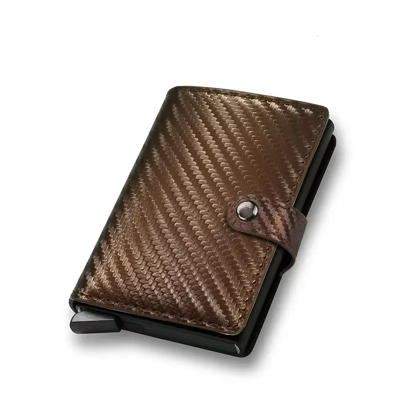 Rfid Visit Credit Card Holder Storage Luxury Small Smart Wallet Metal Business Cardholder Case Women Minimalist Walet for Men by AliShop