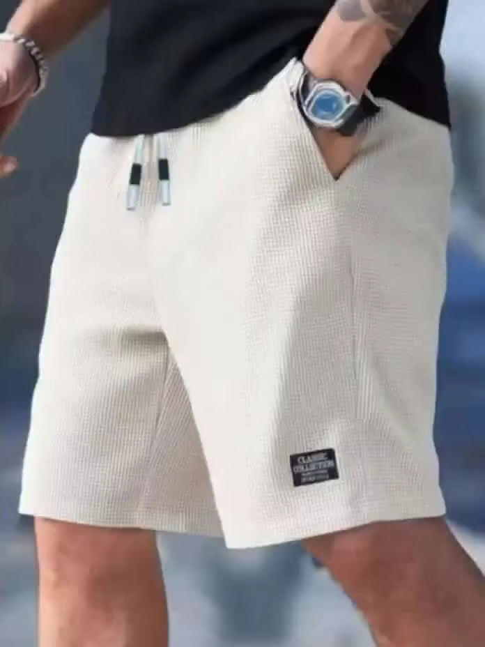 Men's Shorts, Men's Casual Pants, Men's Beach Shorts, Men's Sports Shorts, New Fashion Textured Fabric, Breathable Pants, Suitable for Both Daily Casual Wear and Sports by AliShop